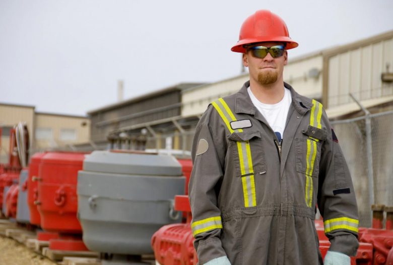 Worker Wearing PPE