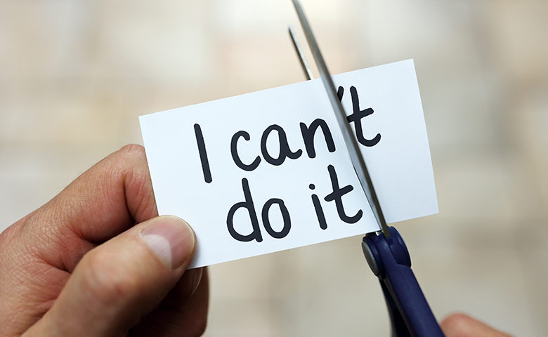 Motivational image turning I can't do it into I can do it