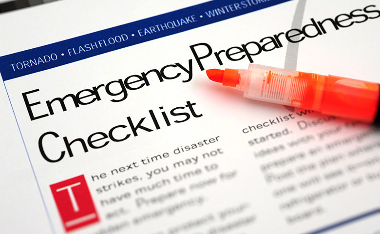 Emergency preparedness checklist